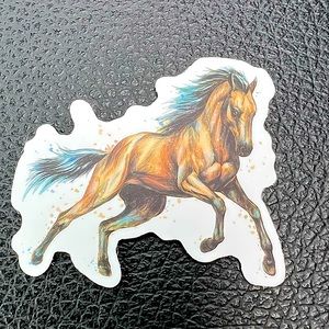 Beauty Majestic Horse Pony Equestrian Cowgirl Cowboy Rustic Western Wild Sticker